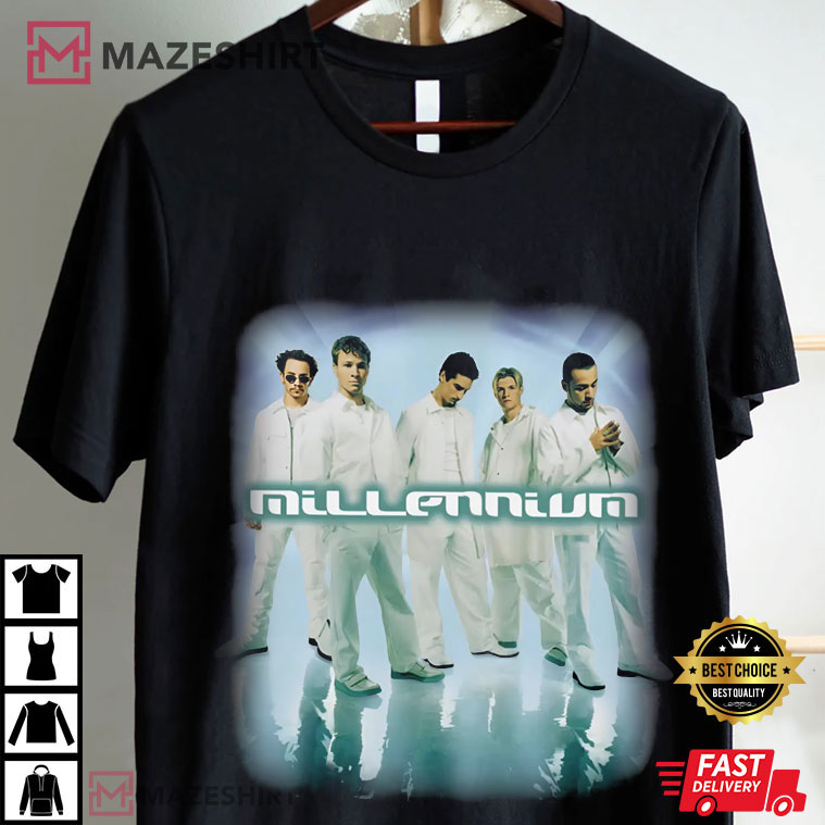 Backstreet Boys Millennium Logo 90s Boy Band Fan Gift T-Shirt Backstreet Boys Millennium Logo 90s Boy Band Fan Gift T-Shirt