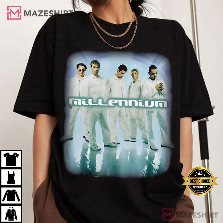 Backstreet Boys Millennium Logo 90s Boy Band Fan Gift T-Shirt Backstreet Boys Millennium Logo 90s Boy Band Fan Gift T-Shirt
