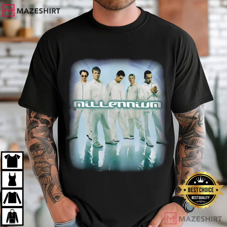 Backstreet Boys Millennium Logo 90s Boy Band Fan Gift T-Shirt Backstreet Boys Millennium Logo 90s Boy Band Fan Gift T-Shirt