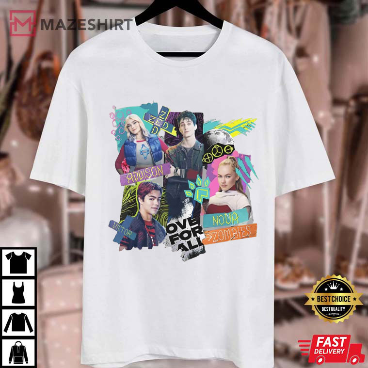 Zed Addison Victor Nova Disney Channel Zombies 4 Movie Characters T-Shirt Zed Addison Victor Nova Disney Channel Zombies 4 Movie Characters T-Shirt
