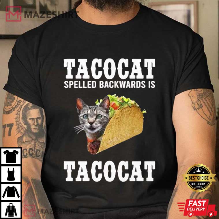 Joe Burrow Tacocat Spelled Backwards Is Tacocat Funny T-Shirt Joe Burrow Tacocat Spelled Backwards Is Tacocat Funny T-Shirt