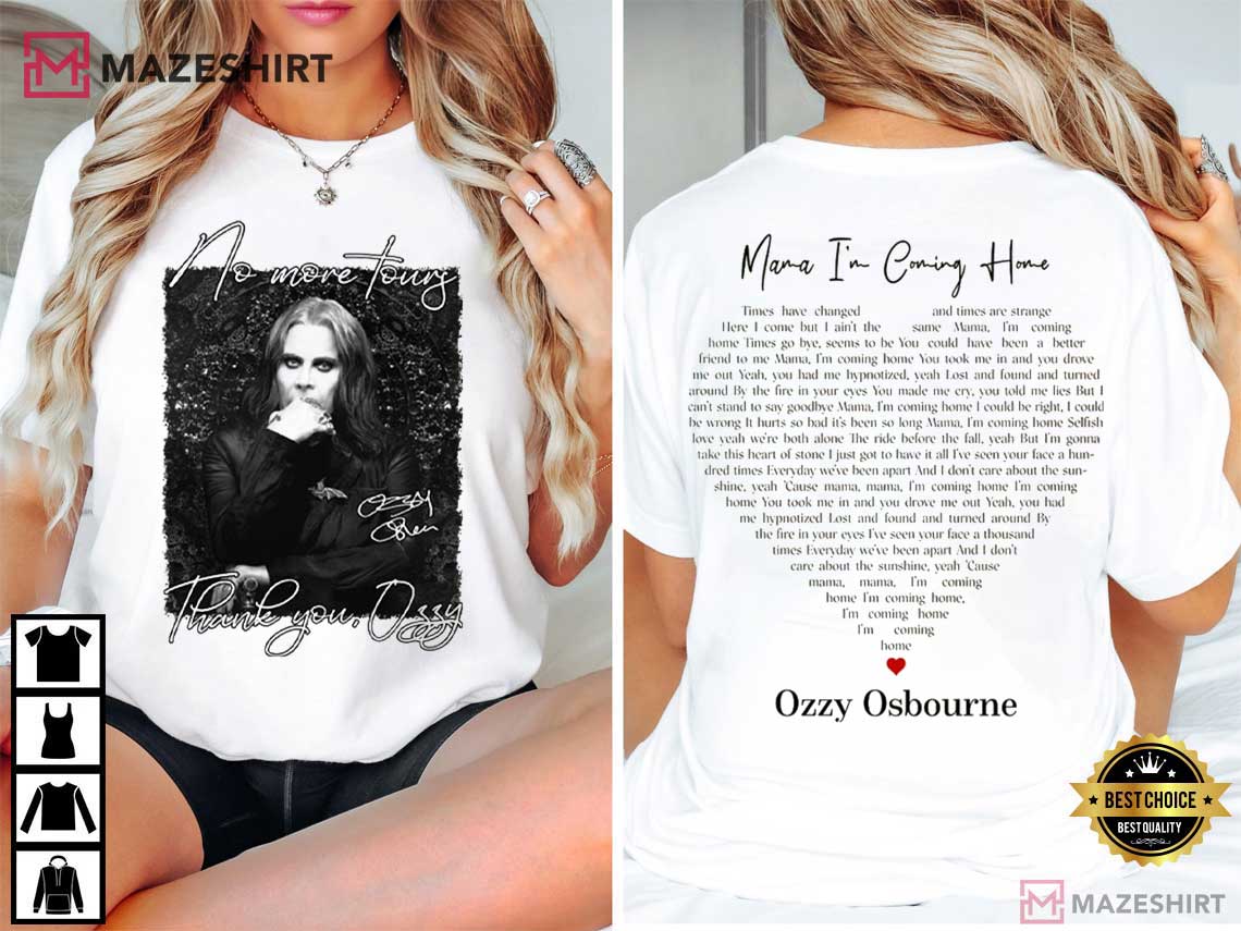 RIP Ozzy Osbourne No More Tour Tribute Mama I'm Coming Home T-Shirt RIP Ozzy Osbourne No More Tour Tribute Mama I'm Coming Home T-Shirt
