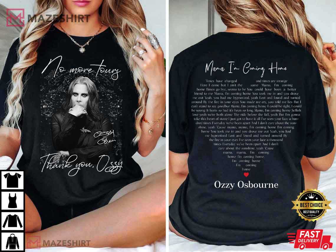 RIP Ozzy Osbourne No More Tour Tribute Mama I'm Coming Home T-Shirt RIP Ozzy Osbourne No More Tour Tribute Mama I'm Coming Home T-Shirt