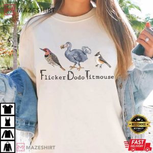 Flicker Dodo Titmouse Subtle FDT Anti Maga Bird Protests T Shirt (4)