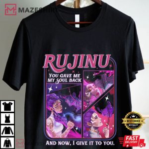 Rujinu Jinu Rumi Vintage Saja Boys Huntrix Kpop Demon Hunters T Shirt (1)