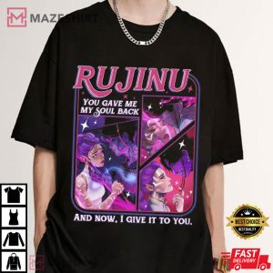 Rujinu Jinu Rumi Vintage Saja Boys Huntrix Kpop Demon Hunters T Shirt ( (3)