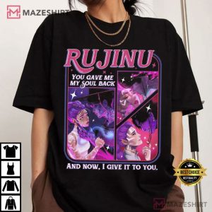 Rujinu Jinu Rumi Vintage Saja Boys Huntrix Kpop Demon Hunters T Shirt (