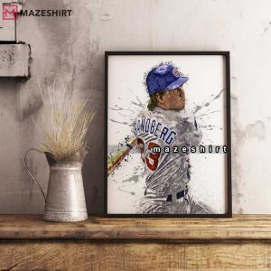Ryne Sandberg Chicago Cubs Baseball Sports Poster