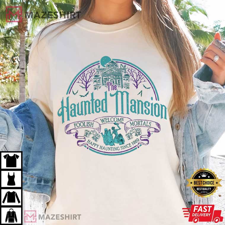 The Haunted Mansion Hitchhiking Ghosts Madame Leota Disney Movie T-Shirt The Haunted Mansion Hitchhiking Ghosts Madame Leota Disney Movie T-Shirt
