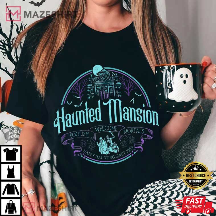 The Haunted Mansion Hitchhiking Ghosts Madame Leota Disney Movie T-Shirt The Haunted Mansion Hitchhiking Ghosts Madame Leota Disney Movie T-Shirt