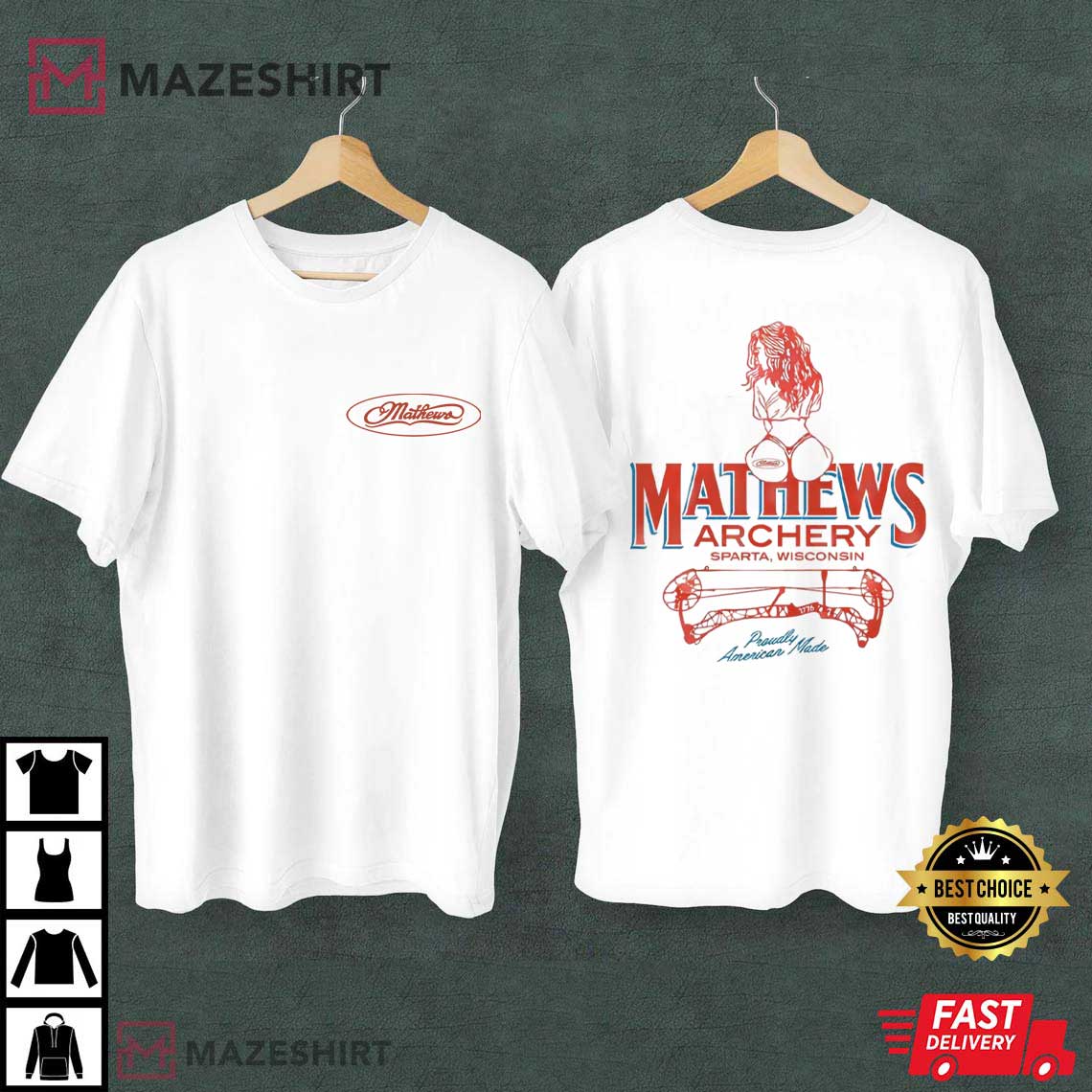 Mathews Archery Sparta Wisconsin Sports T-Shirt Mathews Archery Sparta Wisconsin Sports T-Shirt