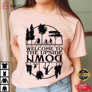 Welcome To The Upside Down Demogorgon Stranger Thing Hawkins T Shirt (3)
