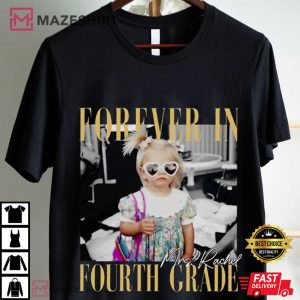 Forever In Fourth Grade Personalised Custom Teacher Gift T Shirt (1)