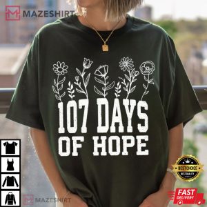 Kamala Harris 107 Days Of Hope Floral Hopeful Positive Vibes T-Shirt