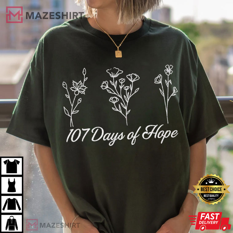 Kamala Harris 107 Days Of Hope Floral Hope Political Memoir T-Shirt Kamala Harris 107 Days Of Hope Floral Hope Political Memoir T-Shirt