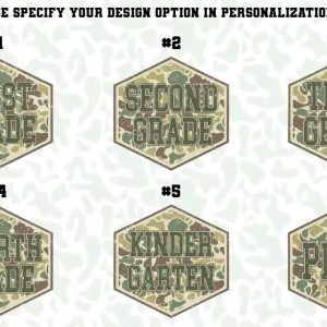 Back To School Camo School Kindergarten Custom T Shirt (1)