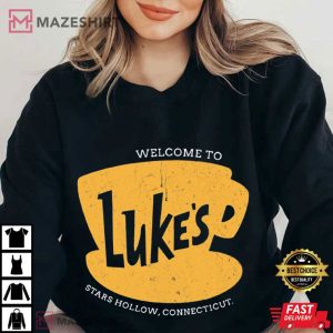 Gilmore Girls TV Show Luke's Diner Stars Hollows Connecticut T Shirt (4)