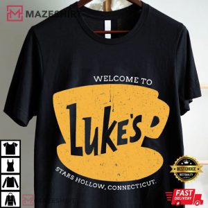 Gilmore Girls TV Show Luke's Diner Stars Hollows Connecticut T Shirt (1)