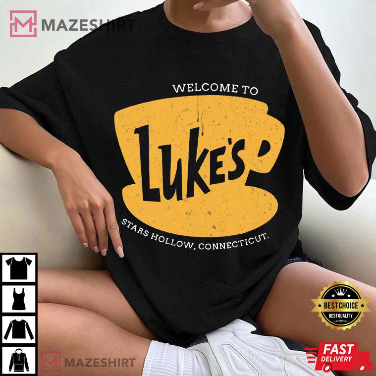 Gilmore Girls TV Show Luke's Diner Stars Hollows Connecticut T-Shirt Gilmore Girls TV Show Luke's Diner Stars Hollows Connecticut T-Shirt