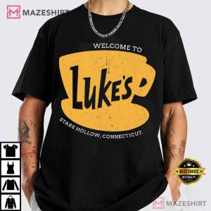Gilmore Girls TV Show Luke’s Diner Stars Hollows Connecticut T-Shirt