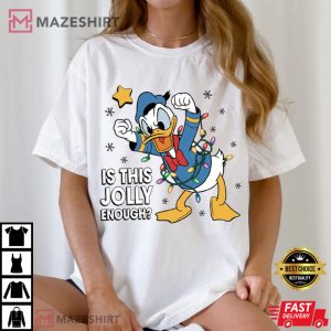Is This Jolly Enough Disney Donald Duck Christmas Party T Shirt (3)
