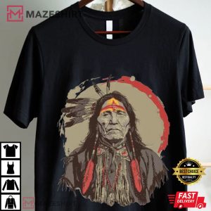 Native American Vintage American Indian Distressed T Shirt (1)