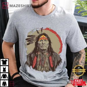 Native American Vintage American Indian Distressed T Shirt (3)