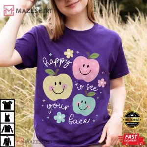 Happy To See Your Face Cute Teacher Life Back To School T Shirt (4)