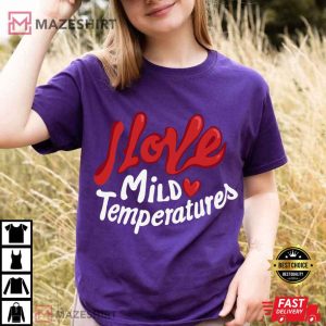 I Love Mild Temperatures Heart Graphic Comfort Colors T Shirt (1)