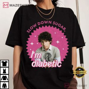 Nick Slow Down Sugar I’m Diabetic Vintage 20th Anniversary Of Jonas Brothers T-Shirt
