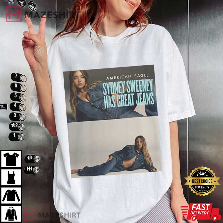 Sydney Sweeney Has Great Jeans Genes American Eagle Funny T-Shirt Sydney Sweeney Has Great Jeans Genes American Eagle Funny T-Shirt