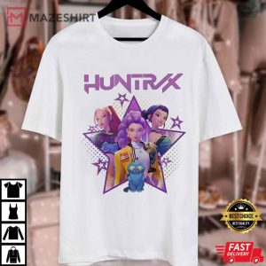 Kpop Demon Hunters Huntrix Rumi Mira And Zoey Movie Fan Gift T Shirt (4)