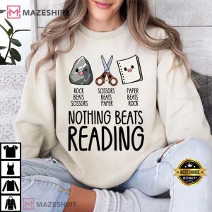 Book Lovers Nothing Beats Reading Matching Rock Scissors Paper Bookis (3)
