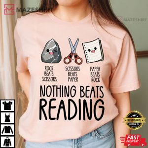 Book Lovers Nothing Beats Reading Matching Rock Scissors Paper Bookis (4)