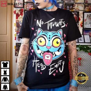 Kpop Demon Hunters Derpy Tiger No Thoughts Head Empty T Shirt (2)