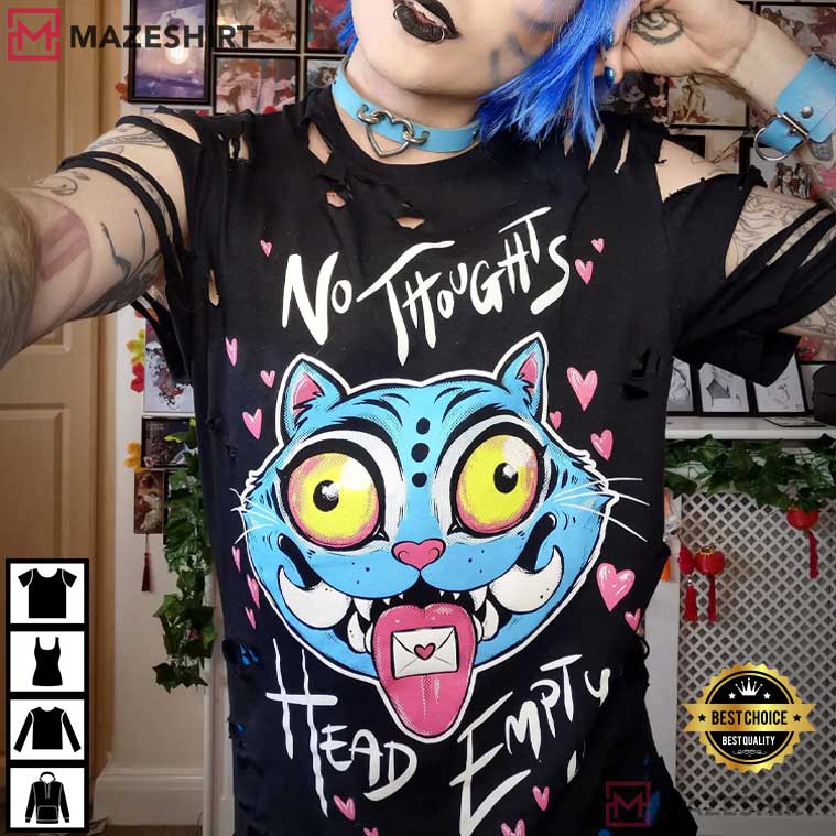 Kpop Demon Hunters Derpy Tiger No Thoughts Head Empty T-Shirt Kpop Demon Hunters Derpy Tiger No Thoughts Head Empty T-Shirt