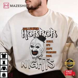 Halloween Horror Nights Terrifier Clown Scary Movie T Shirt (4)