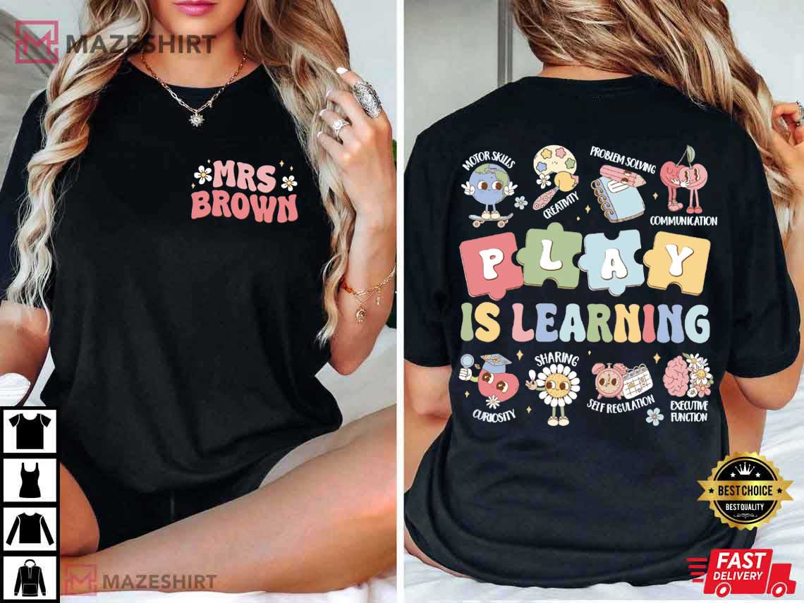 Play Is Learning Preschool Teacher Daycare Comfort Colors T-Shirt Play Is Learning Preschool Teacher Daycare Comfort Colors T-Shirt