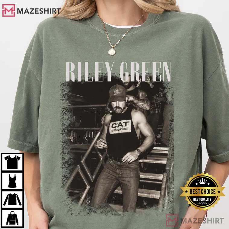Vintage Riley Green Concert Nashville Country Music Comfort Colors T-Shirt