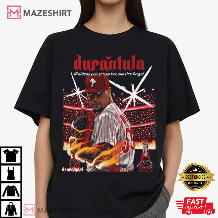 Jhoan Durán Philadelphia Phillies The Durantula Baseball T-Shirt Jhoan Durán Philadelphia Phillies The Durantula Baseball T-Shirt