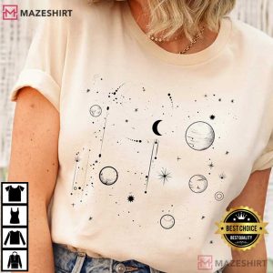 Celestial Astrology Spiritual Aesthetic Moon Mystical T Shirt (4)