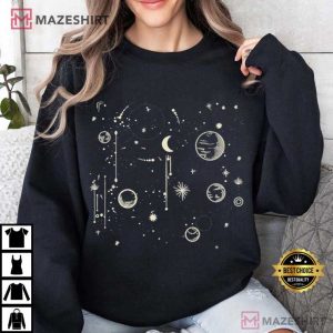 Celestial Astrology Spiritual Aesthetic Moon Mystical T Shirt (2)