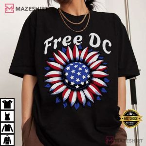 Free DC Anti Trump Resist Federal Overreach Protest Political T-Shirt