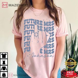 Future Mrs Bachelorette Party Bridal Shower Gift Engaged T Shirt (3)