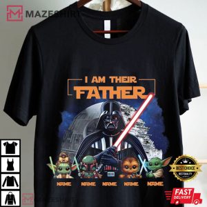 Star Wars I Am Their Father Custom Name Fathers Day Gift T Shirt (1)