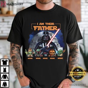 Star Wars I Am Their Father Custom Name Fathers Day Gift T-Shirt