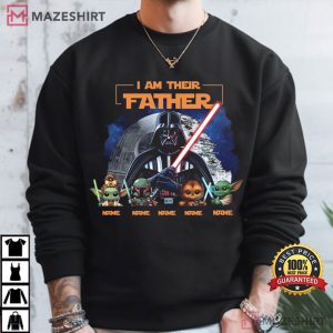 Star Wars I Am Their Father Custom Name Fathers Day Gift T Shirt (3)