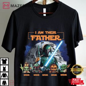 Custom I Am Their Father Star Wars Fathers Day Papa T Shirt (1)