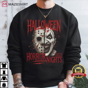 Halloween Horror Nights 2025 Horror Movie Spooky Killer T Shirt (4)