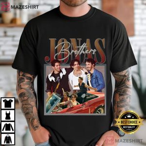 Jonas Brothers Band Reunion Retro 90s Concert Tour T-Shirt